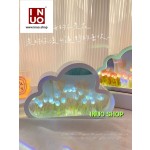 Lámpara - espejo led de tulipanes